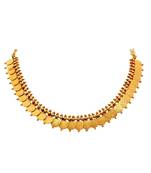 Traditional high gold plated Copper Laxmi Coin Necklace Set with Earrings