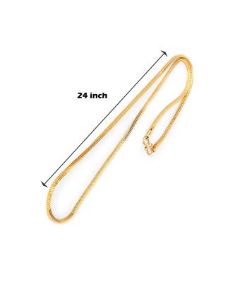 Gold Plated Chain For Woman And Girls 22 inch 2