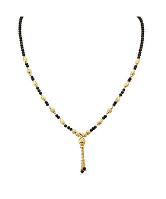 Black bead mangalsutra for woman 1