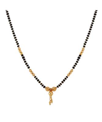 Black bead mangalsutra for woman 1