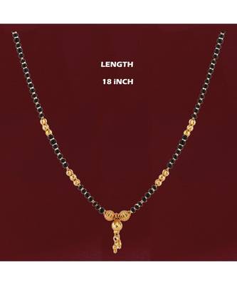 Black bead mangalsutra for woman 2
