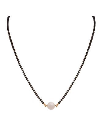 Black bead mangalsutra for woman 1