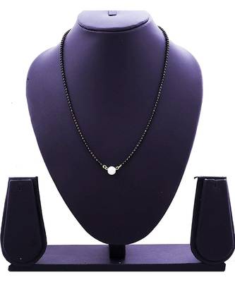 Black bead mangalsutra for woman 2