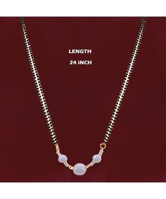 Black bead mangalsutra for woman 2