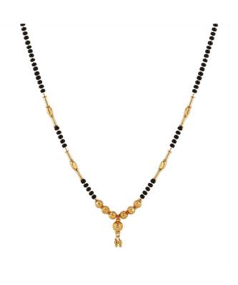 Black bead mangalsutra for woman 1