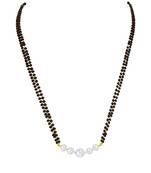 Black bead mangalsutra for woman