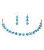 Pearl Sky Designer White Diamond Necklace Set For Woman and Girls