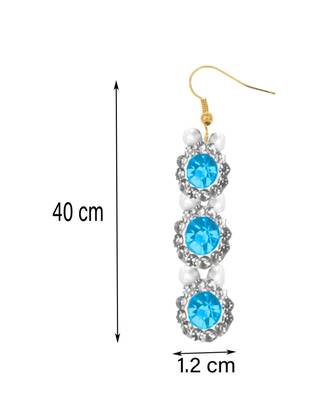 Pearl Sky Designer White Diamond Necklace Set For Woman and Girls 2