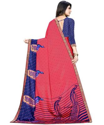 Dark Peach Silk Blend Ready To Ship Sarees 4
