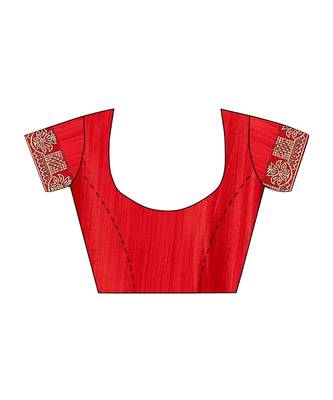 Maroon Silk Blend Ready To Ship Sarees 5