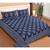 Ridan indigo printed double bed sheet with pillow cover