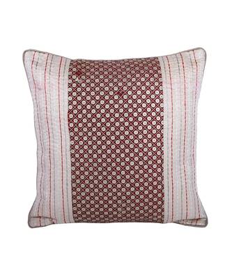 Eyda Glitor Sequins Beige and Brown Color Designer Cushion Cover Set of 2 2