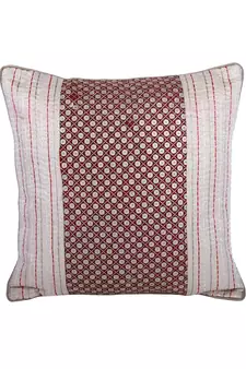 Eyda Glitor Sequins Beige and Brown Color Designer Cushion Cover Set of 2