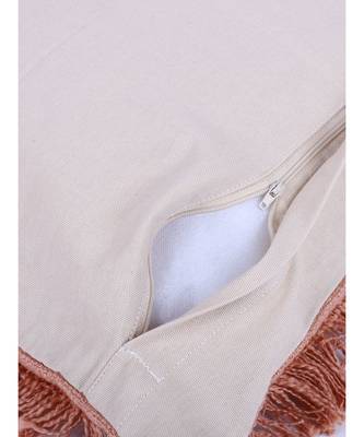 Eyda Peach Color Designer Cushion Cover Set of 2 5