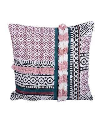 Eyda Hand Block Printed Multi Color Cushion Cover Set of 2 2