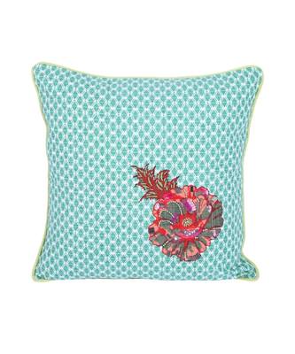 Eyda Corner Boota Green Color Designer Cushion Cover Set of 2 2