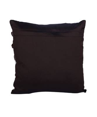 Eyda Satin Tape Ivory Color Designer Cushion Cover Set of 2 4