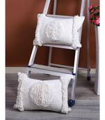 Eyda White Color Designer Cushion Cover Set of 2