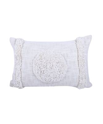 Eyda White Color Designer Cushion Cover Set of 2 2