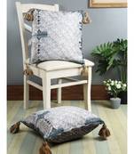 Eyda Digital Print Multi Color Velvet Reversible Cushion Cover Set of 2