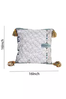 Eyda Digital Print Multi Color Velvet Reversible Cushion Cover Set of 2