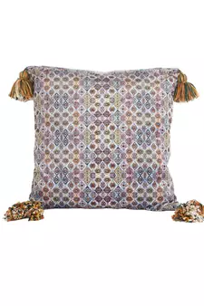 Eyda Digital Print Multi Color Velvet Reversible Cushion Cover Set of 2