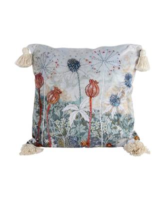 Eyda Digital Print Multi Color Velvet Reversible Cushion Cover Set of 2 4