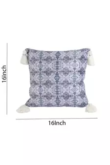 Eyda Digital Print Multi Color Velvet Reversible Cushion Cover Set of 2