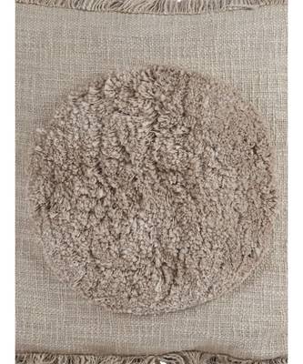 Eyda Premium Cotton Designer Light Brown Cushion Cover Set of 2 4