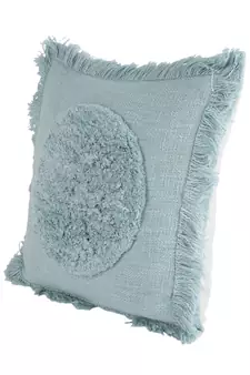 Eyda Premium Cotton Designer Turquoise Cushion Cover Set of 2
