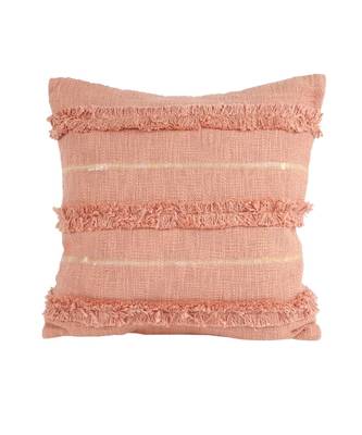 Eyda Premium Cotton Designer peach Color Cushion Cover Set of 2 3