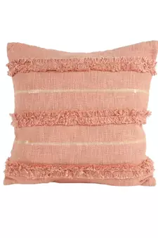 Eyda Premium Cotton Designer peach Color Cushion Cover Set of 2