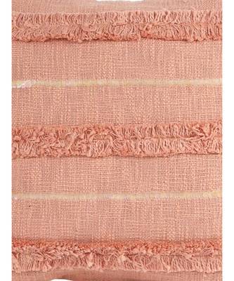 Eyda Premium Cotton Designer peach Color Cushion Cover Set of 2 5