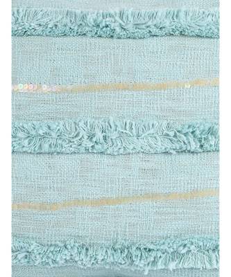 Eyda Premium Cotton Designer Turquoise Cushion Cover Set of 2 4