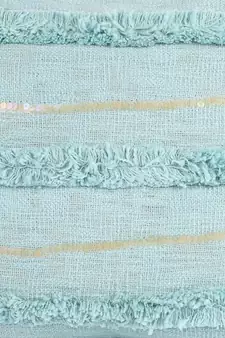Eyda Premium Cotton Designer Turquoise Cushion Cover Set of 2