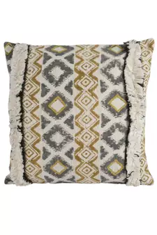 Eyda Premium Cotton Designer Beige Cushion Cover Set of 2