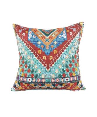 Eyda Digital Print Multi Color Velvet Reversible Cushion Cover Set of 2 2