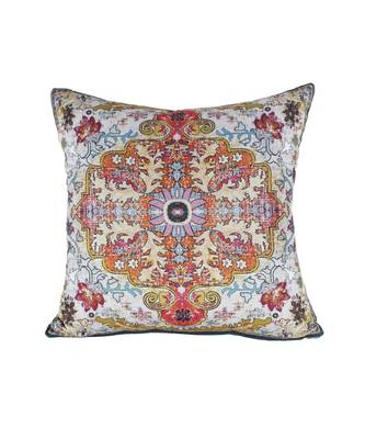 Eyda Digital Print Multi Color Velvet Reversible Cushion Cover Set of 2 3