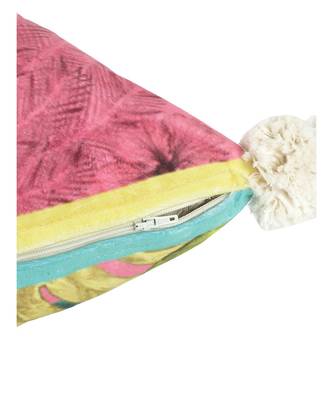 Eyda Digital Print Multi Color Velvet Reversible Cushion Cover Set of 2 3