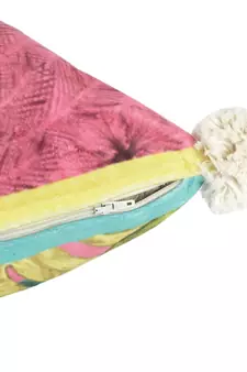Eyda Digital Print Multi Color Velvet Reversible Cushion Cover Set of 2