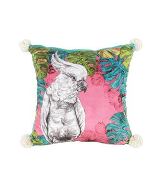 Eyda Digital Print Multi Color Velvet Reversible Cushion Cover Set of 2 5