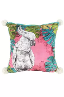 Eyda Digital Print Multi Color Velvet Reversible Cushion Cover Set of 2