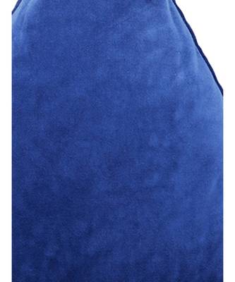 Eyda Super Soft Velvet Blue Color Set of 2 Triangle Filled Cushion 3
