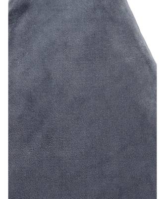 Eyda Super Soft Velvet Grey Color Set of 2 Triangle Filled Cushion 3