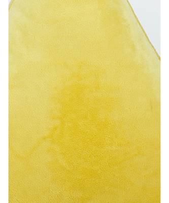Eyda Super Soft Velvet Yellow Color Set of 2 Triangle Filled Cushion 3