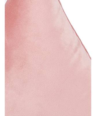 Eyda Super Soft Velvet Peach Color Set of 2 Triangle Filled Cushion 3