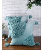 Eyda Super Soft Aqua Color Set of 2 Cushion Cover