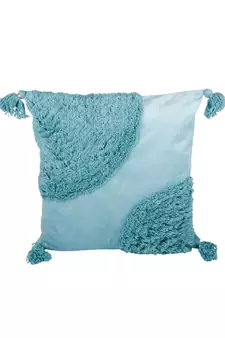 Eyda Super Soft Aqua Color Set of 2 Cushion Cover