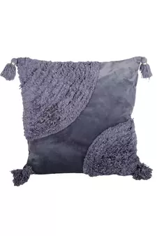 Eyda Super Soft Velvet Grey Color Set of 2 Cushion Cover