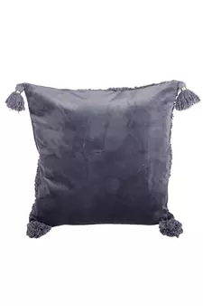 Eyda Super Soft Velvet Grey Color Set of 2 Cushion Cover